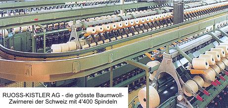 Twisting mill, Switzerland. We produce swiss quality twisted yarn.