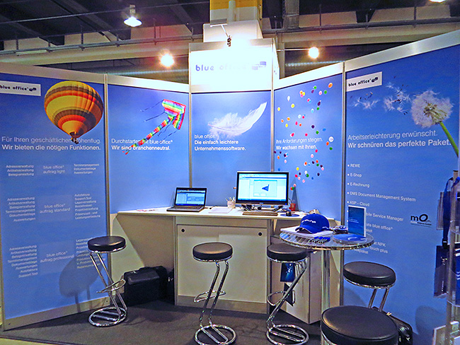 blue office Business-Software Stand an der topsoft 2013